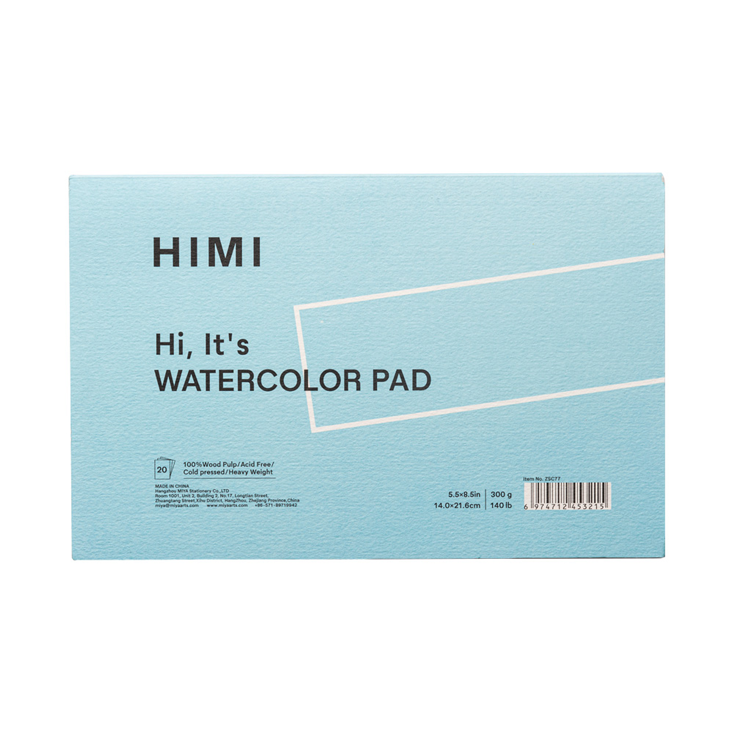 HIMI WATERCOLOR PAD (5.5*8.5IN BLUE) 1
