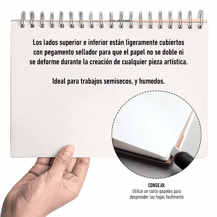 HIMI GOUACHE BLOCK DE 50 PÁGINAS, 160 GRS, 17.8CM * 25.4CM 5