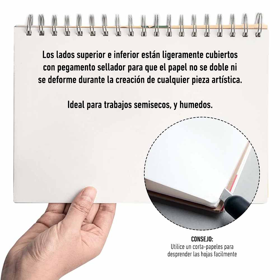 HIMI GOUACHE BLOCK DE 50 PÁGINAS, 160 GRS, 17.8CM * 25.4CM 5