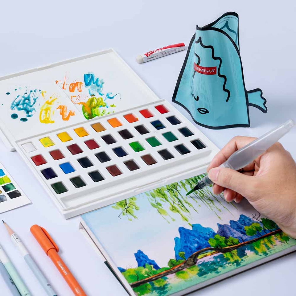 HIMI SET DE ACUARELA 36 COLORES  11