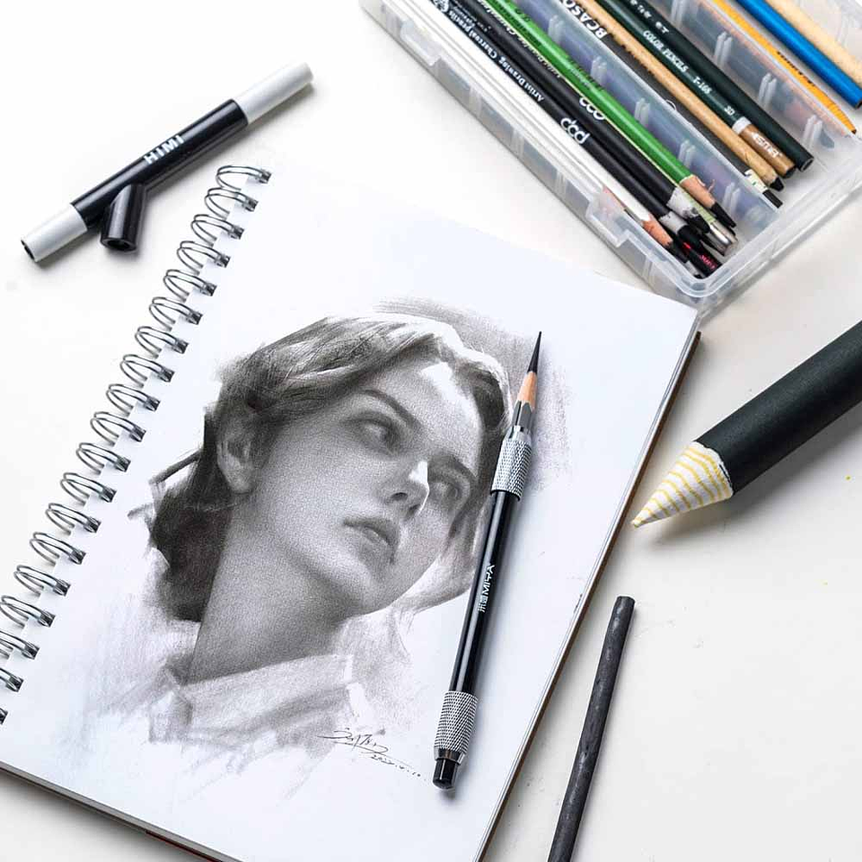 HIMI GOUACHE BLOCK DE 50 PÁGINAS, 160 GRS, 17.8CM * 25.4CM 6