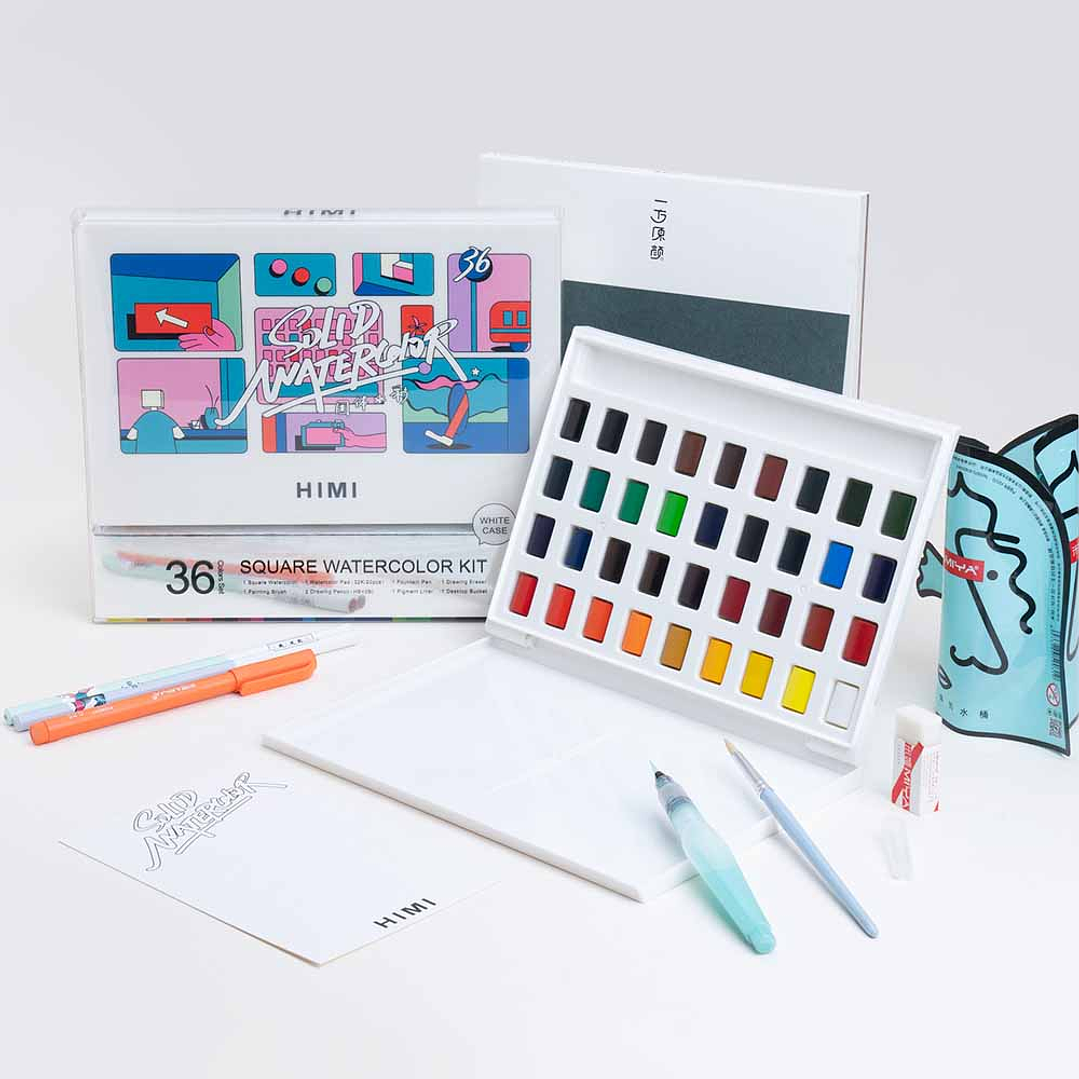 HIMI SET DE ACUARELA 36 COLORES  12