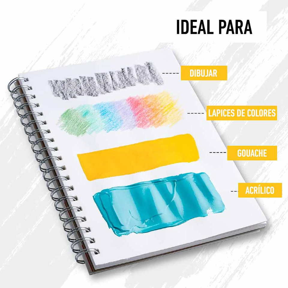 HIMI GOUACHE BLOCK DE 50 PÁGINAS, 160 GRS, 17.8CM * 25.4CM 8