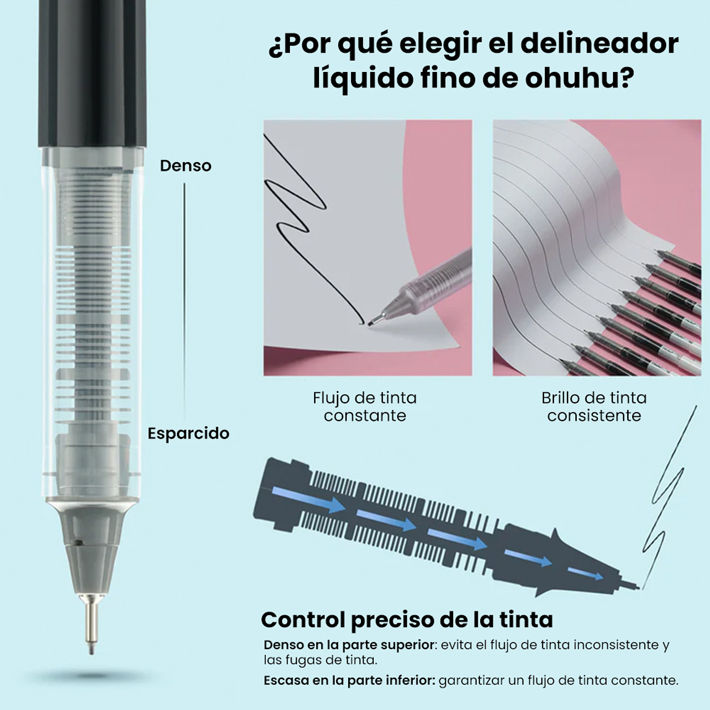 OHUHU KOHALA TIRALINEAS DE PUNTA FINA PAQUETE DE 9 3