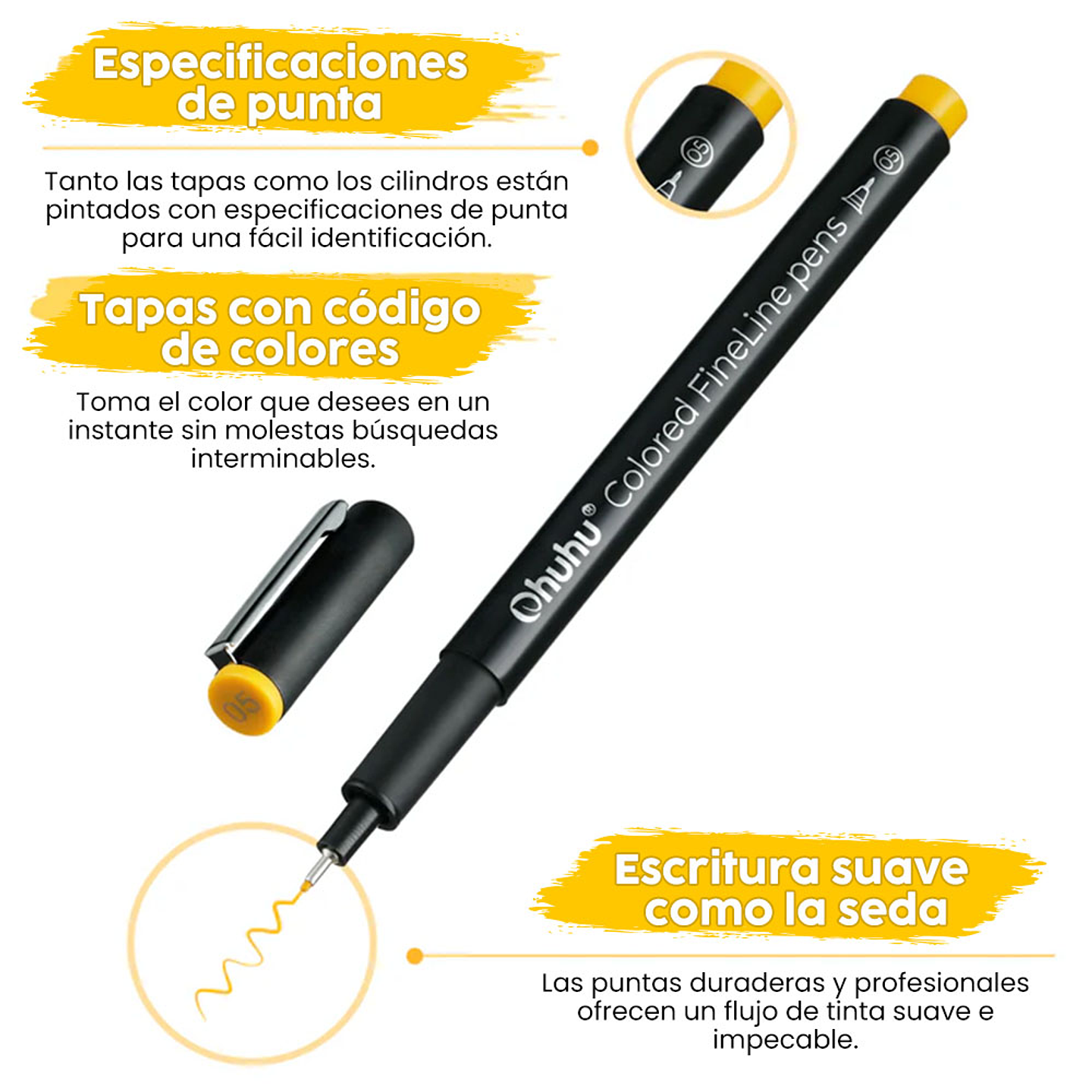 OHUHU HANA HIGHWAY FINELINER BOLÍGRAFOS DE DIBUJO 4