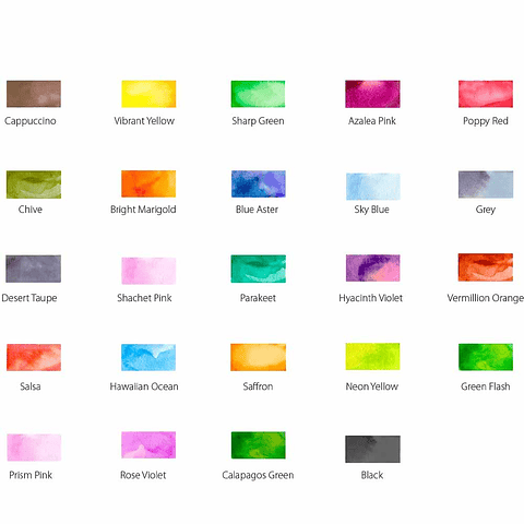 OHUHU 24 MARCADORES DE PINCEL ACUARELABLES 