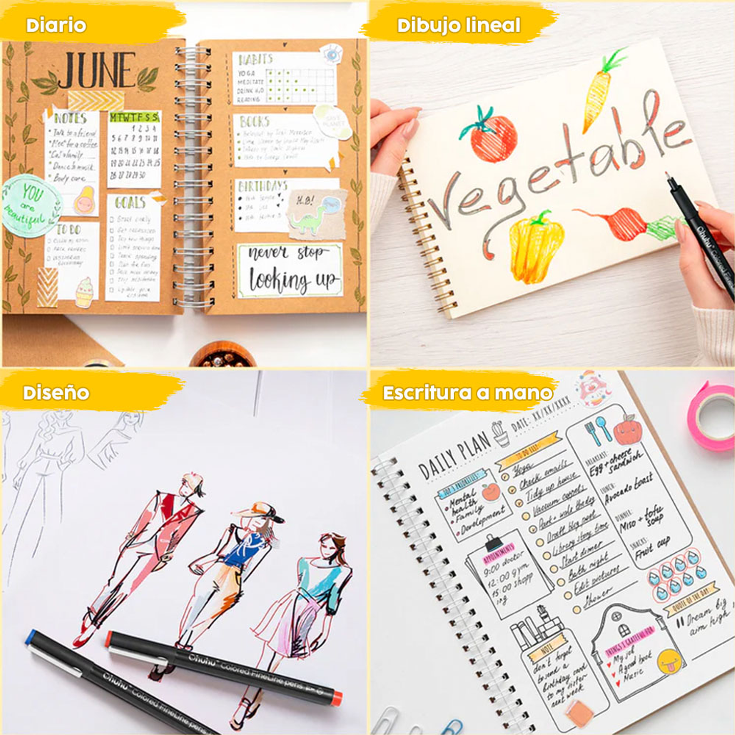 OHUHU HANA HIGHWAY FINELINER BOLÍGRAFOS DE DIBUJO 5