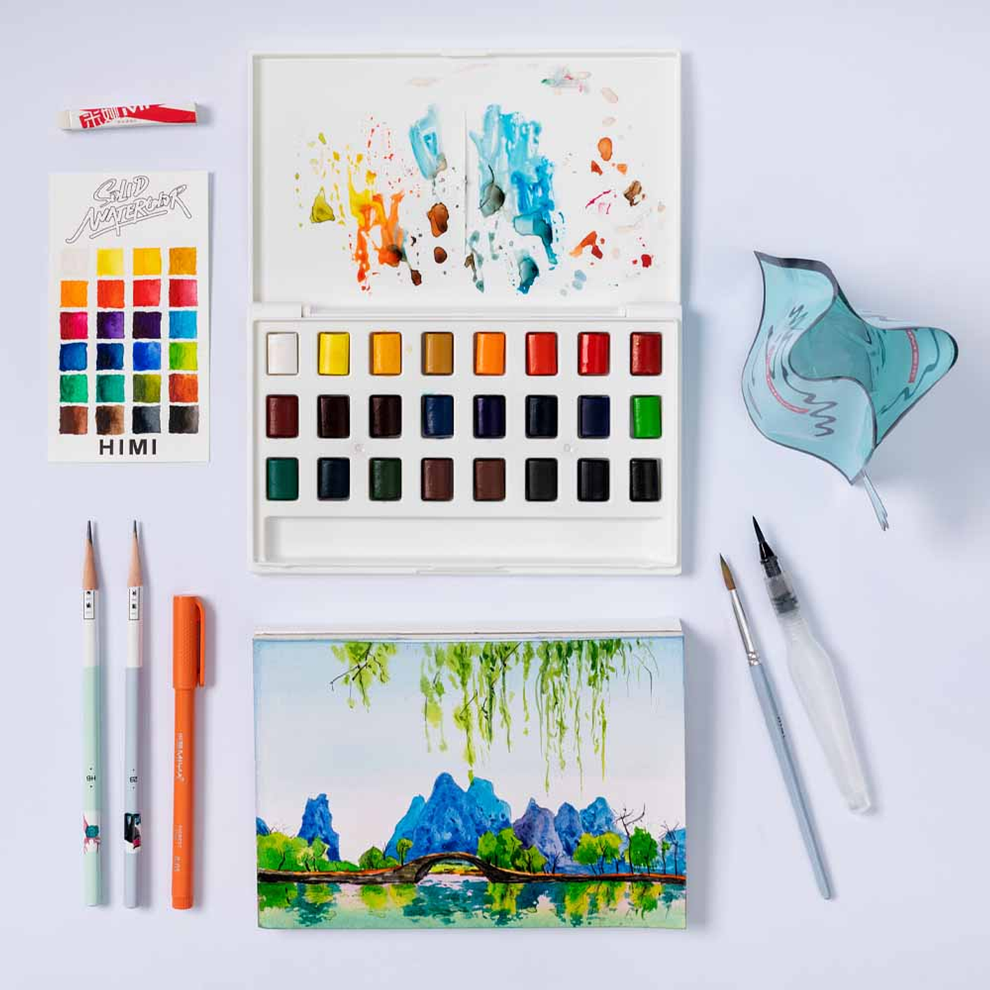 HIMI SET DE ACUARELA 24 COLORES  14