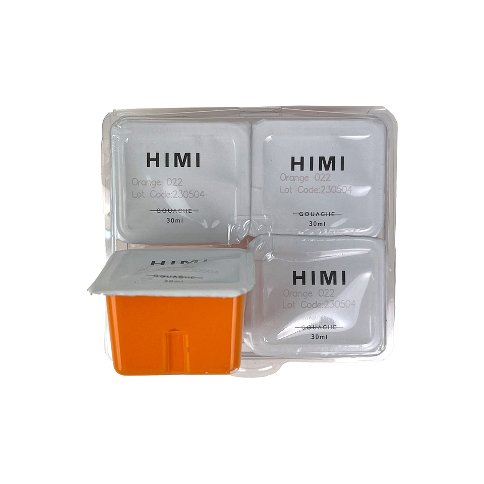 ORANGE 022 Recambio de Pintura Gouache Himi de 30 ml 4 unidades 2