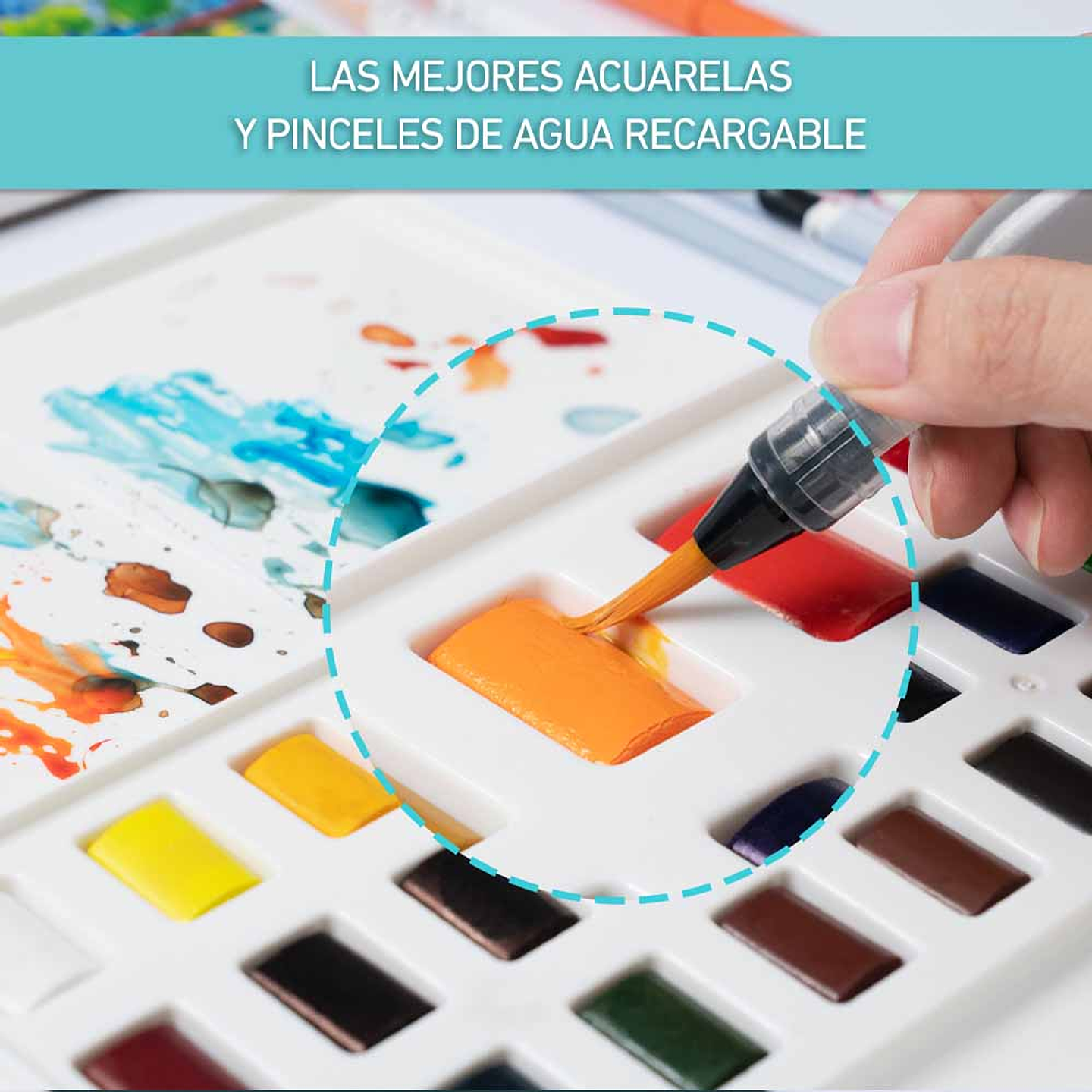 HIMI SET DE ACUARELA 24 COLORES  18