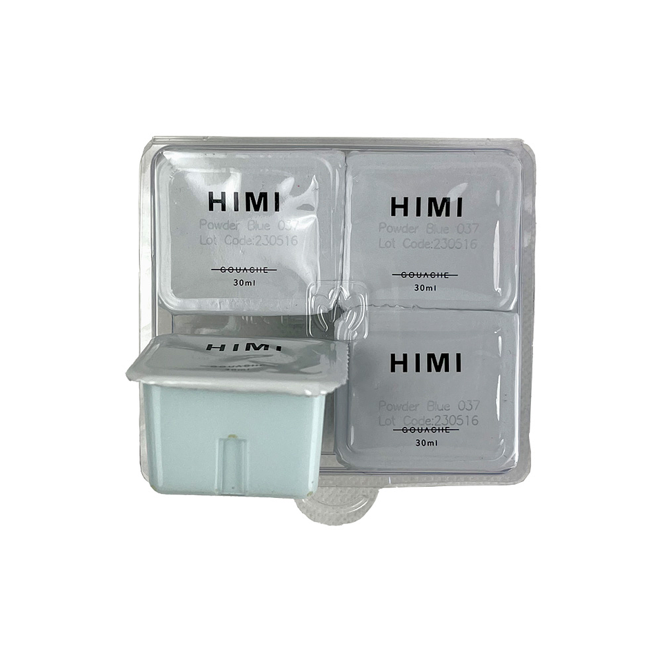 POWDER BLUE 037 Recambio de Pintura Gouache Miya Himi de 30 ml 4 unidades 2