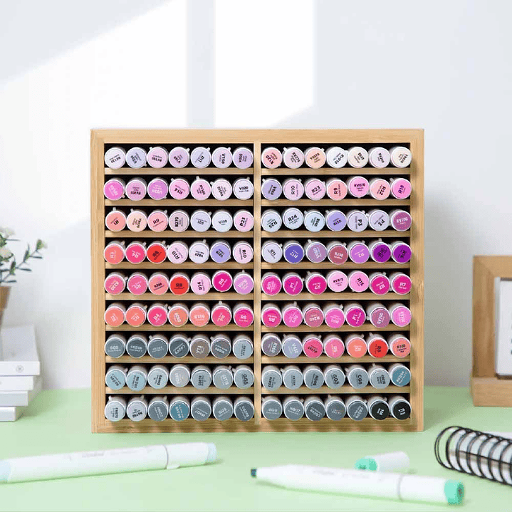 OHUHU ORGANIZADOR DE MARCADORES DE BAMBÚ 7