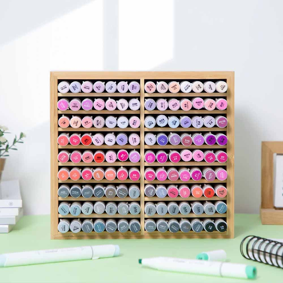 OHUHU ORGANIZADOR DE MARCADORES DE BAMBÚ 7