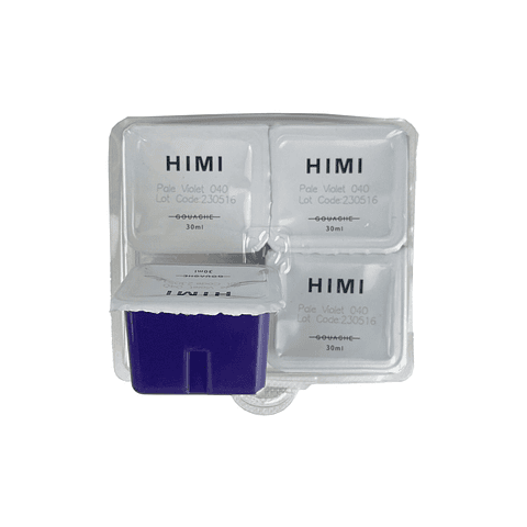 PALE VIOLET 040 Recambio de Pintura Gouache Himi de 30 ml 4 unidades