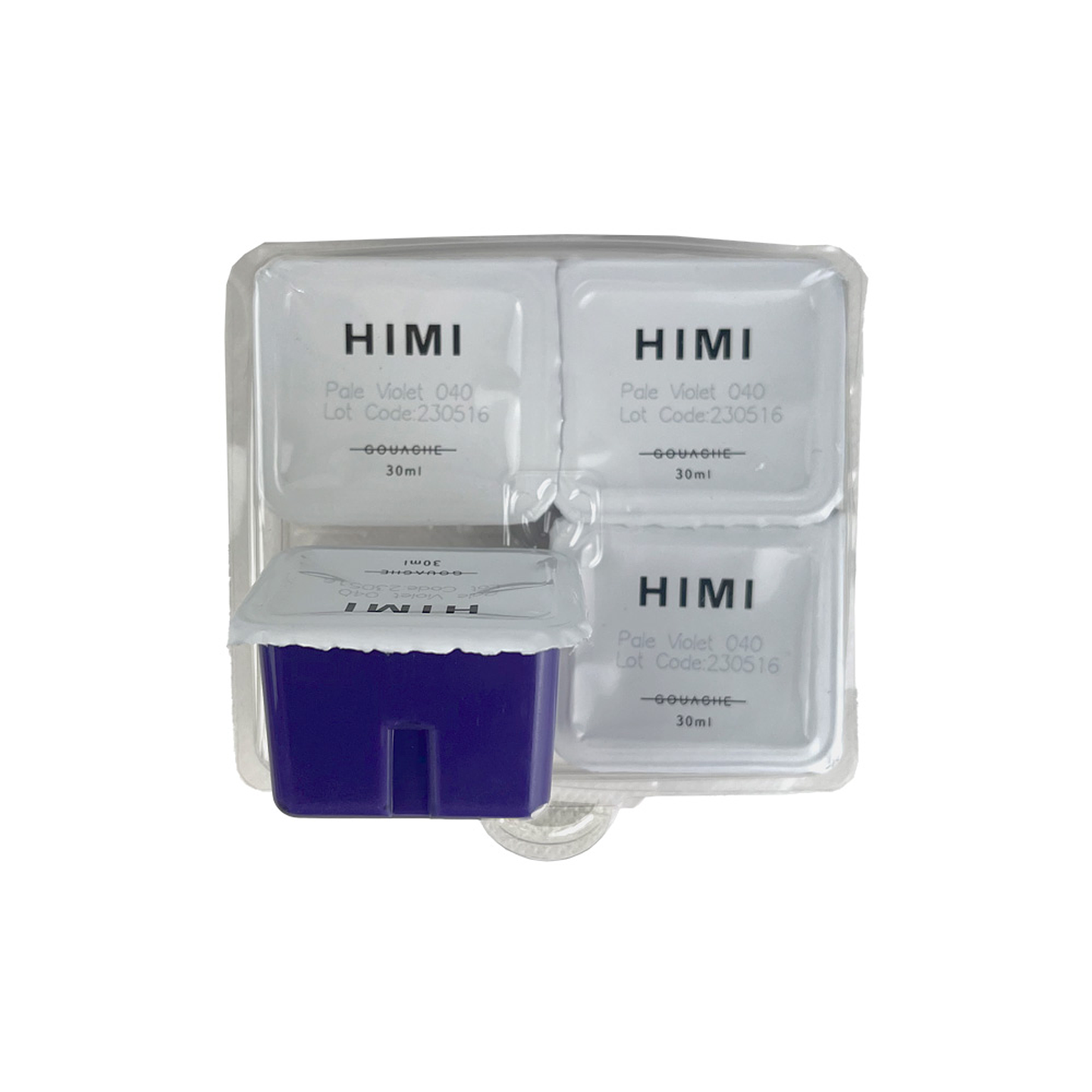 PALE VIOLET 040 Recambio de Pintura Gouache Himi de 30 ml 4 unidades 2