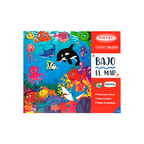 LIBRO PARA COLORER BAJO EL MAR ARTEL