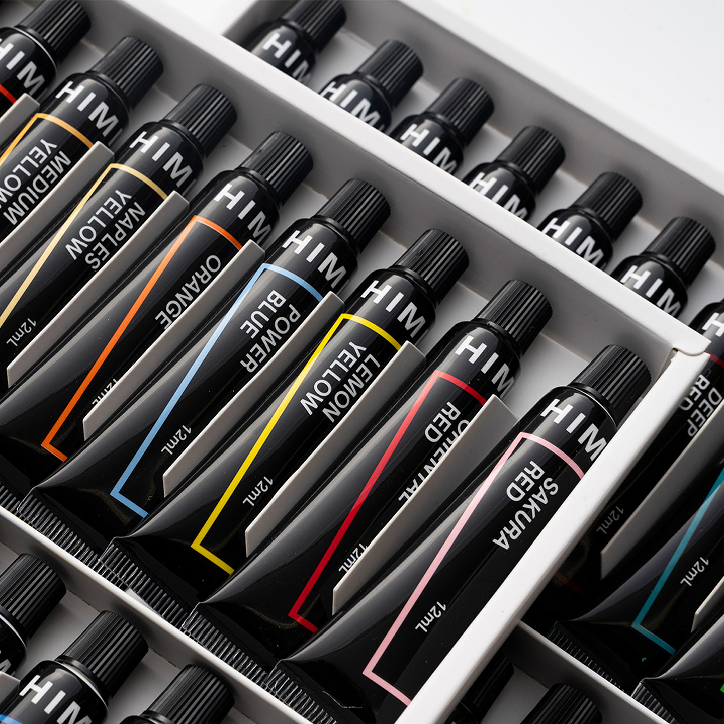  TUBOS DE PINTURA ACRÍLICA HIMI, 12ML/24COLORES 3