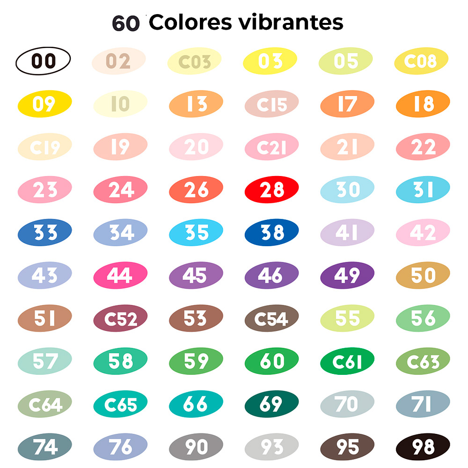 ARRTX MARCADORES DE ACRÍLICO 60 COLORES PUNTA PINCEL 4