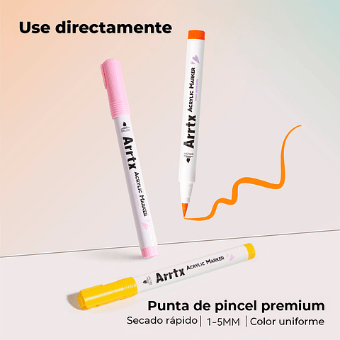 ARRTX MARCADORES ACRÍLICO 36 COLORES