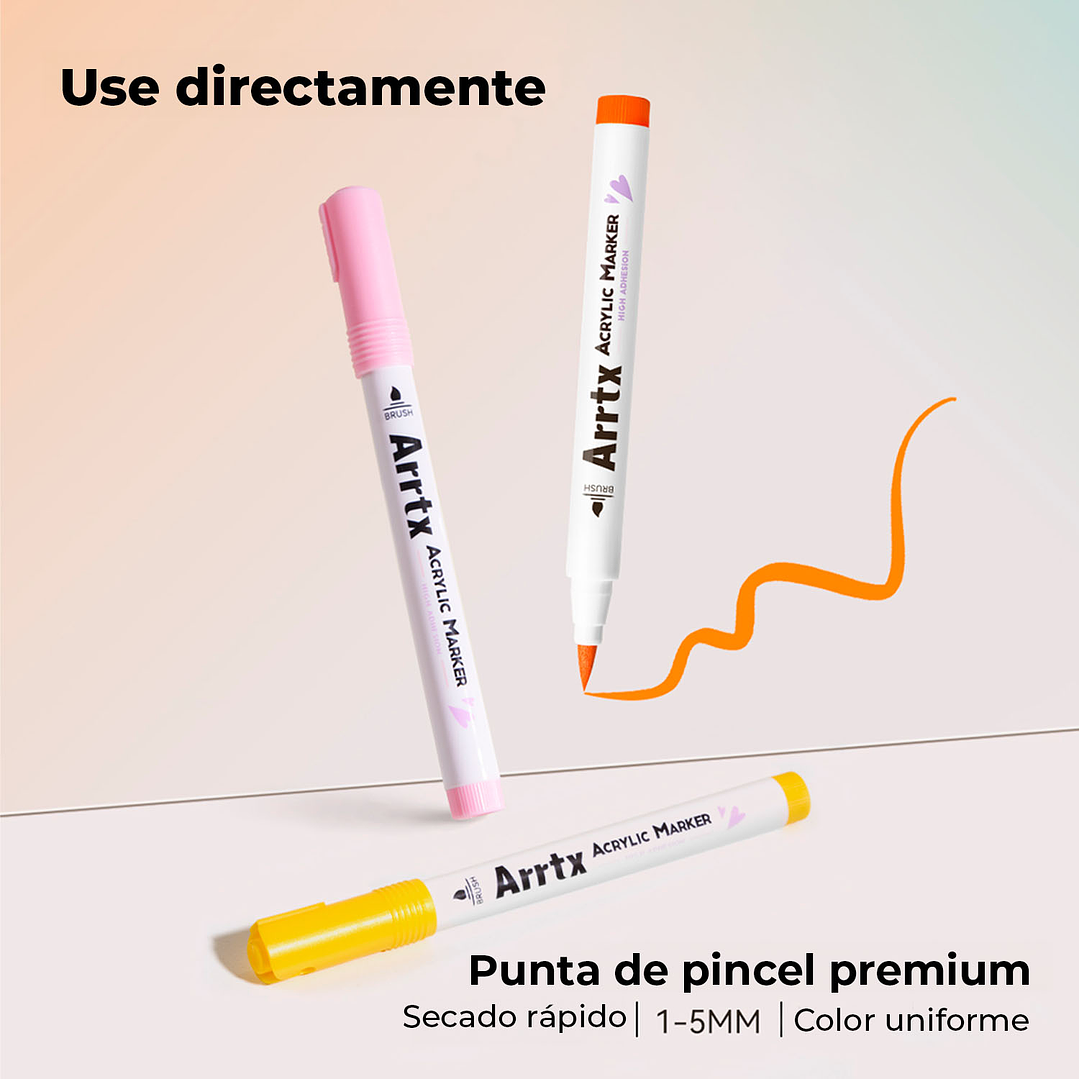 ARRTX MARCADORES ACRÍLICO 36 COLORES 2