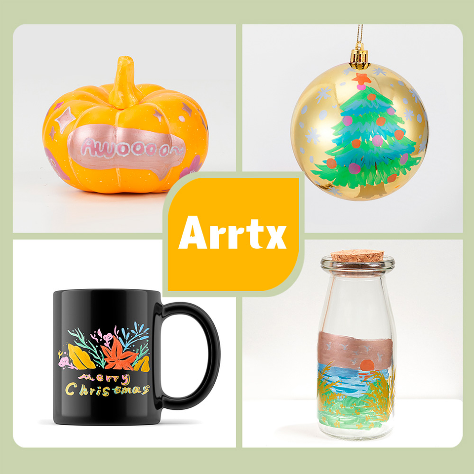 ARRTX MARCADORES METÁLICOS ACRÍLICO DE 12 COLORES 6