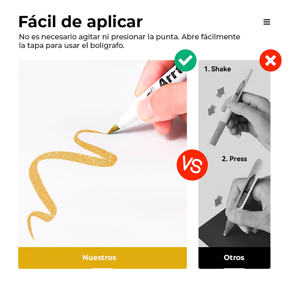 ARRTX 10 MARCADORES DE PINTURA ACRÍLICA PUNTA DE PINCEL 2