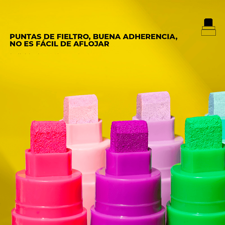 ARRTX 12 MARCADORES ACRÍLICOS JUMBO (PUNTAS ANCHAS DE 10 MM) 3
