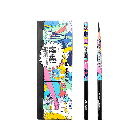 LÁPIZ DE CARBÓN MIYA 8 UNDS SUAVE