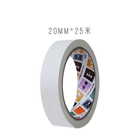 CINTA DE PAPEL CJ 20 MM DE ANCHO (7,6 CM DE DIÁMETRO INTERNO) 25 M DE LARGO BLANCO