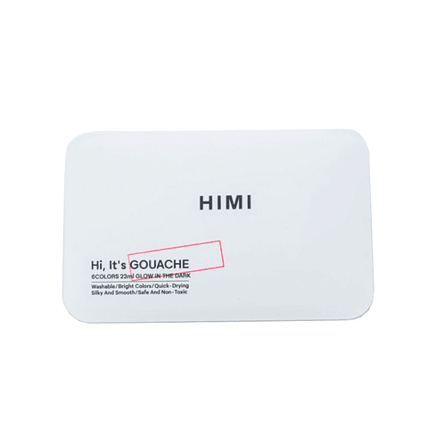 HIMI SET GOUACHE BRILLO EN LA OSCURIDAD 6 COLORES 23 ML