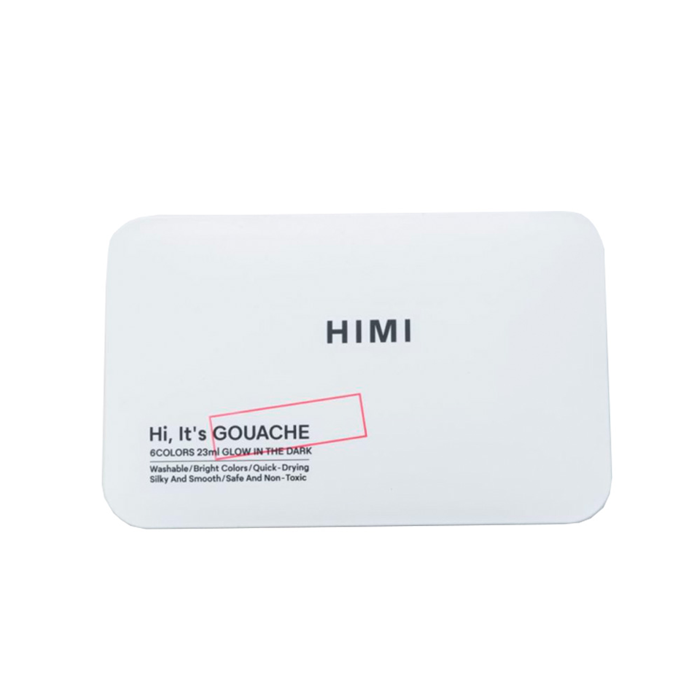 HIMI SET GOUACHE BRILLO EN LA OSCURIDAD 6 COLORES 23 ML 2