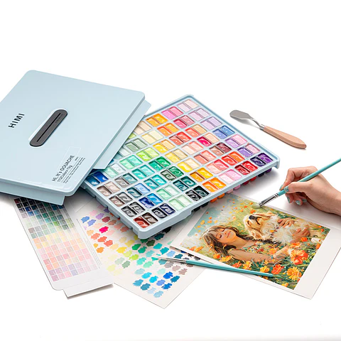 SET DE PINTURA HIMI GOUACHE 112 COLORES 12G