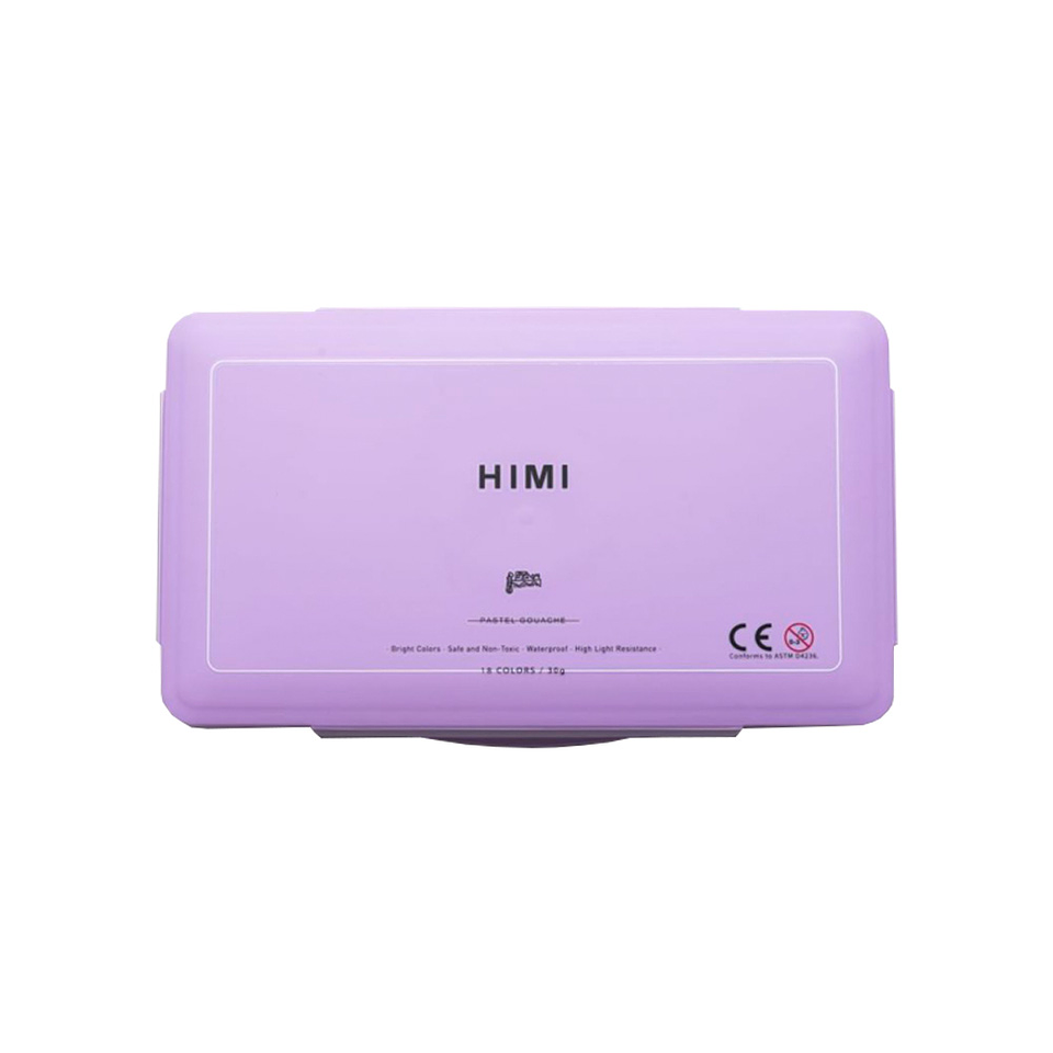 SET DE PINTURA 18 COLORES GOUACHE PASTEL HIMI 30G 4