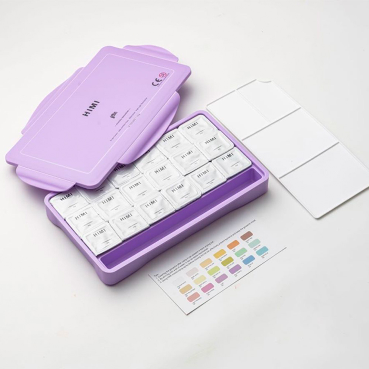 SET DE PINTURA 18 COLORES GOUACHE PASTEL HIMI 30G 2