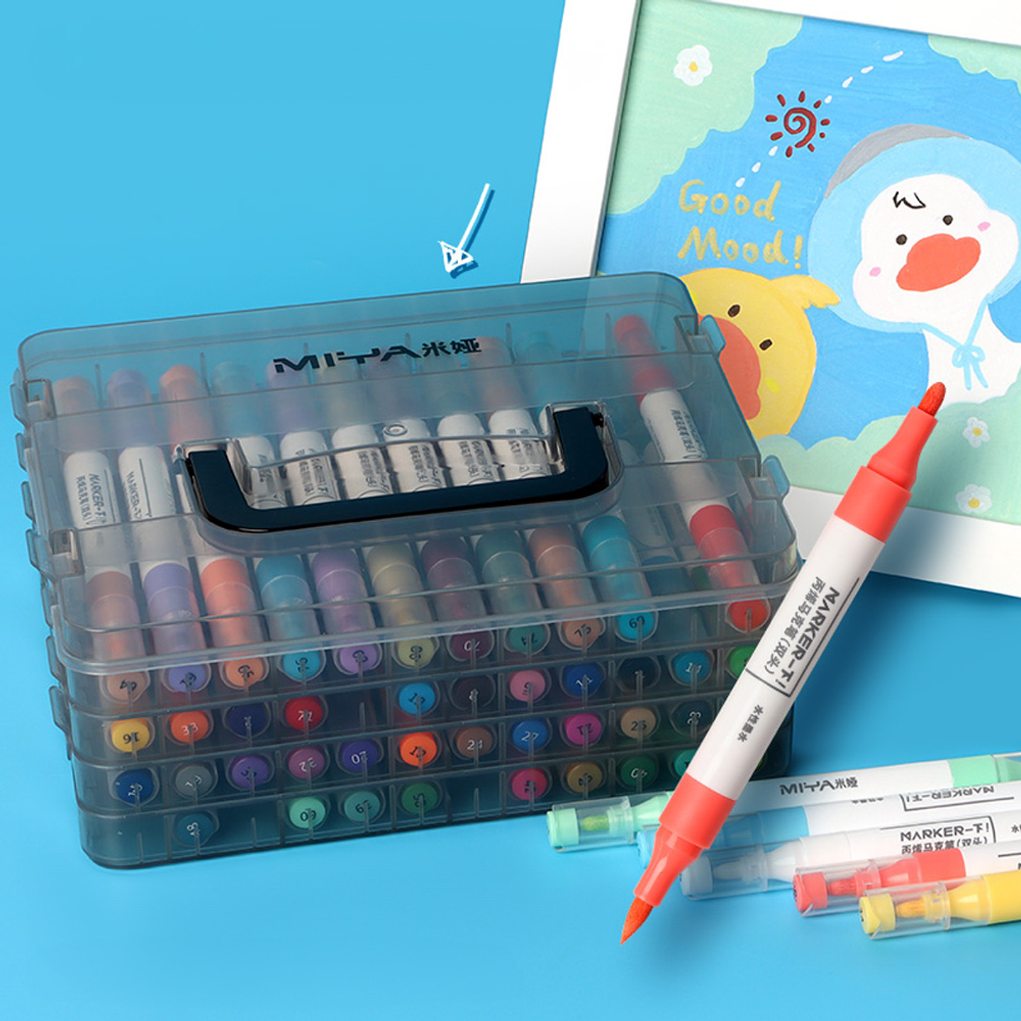 MARCADORES DE ACRILICO MIYA (DOBLE PUNTA) 24 UNDS 3