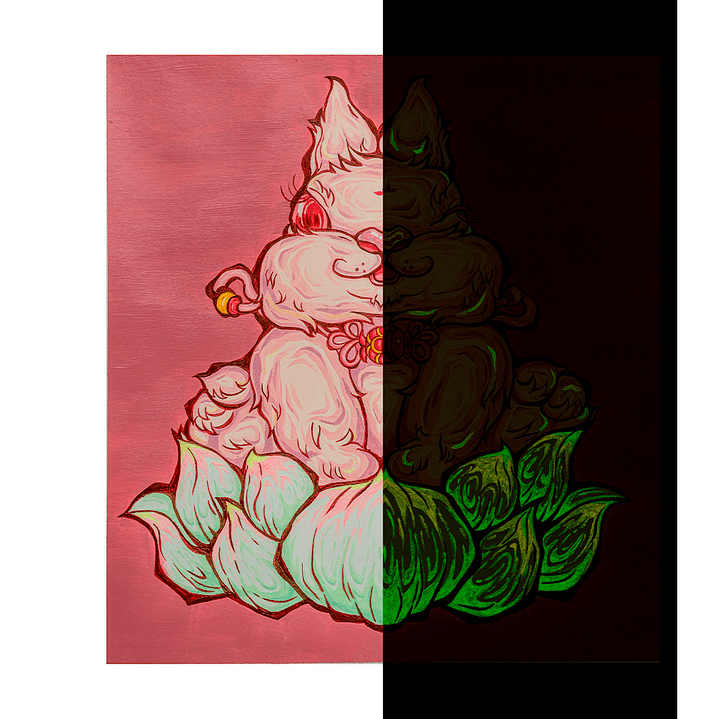 PINTURA ACRÍLICA HIMI QUE BRILLA EN LA OSCURIDAD 6 COLORES 60 ML 5