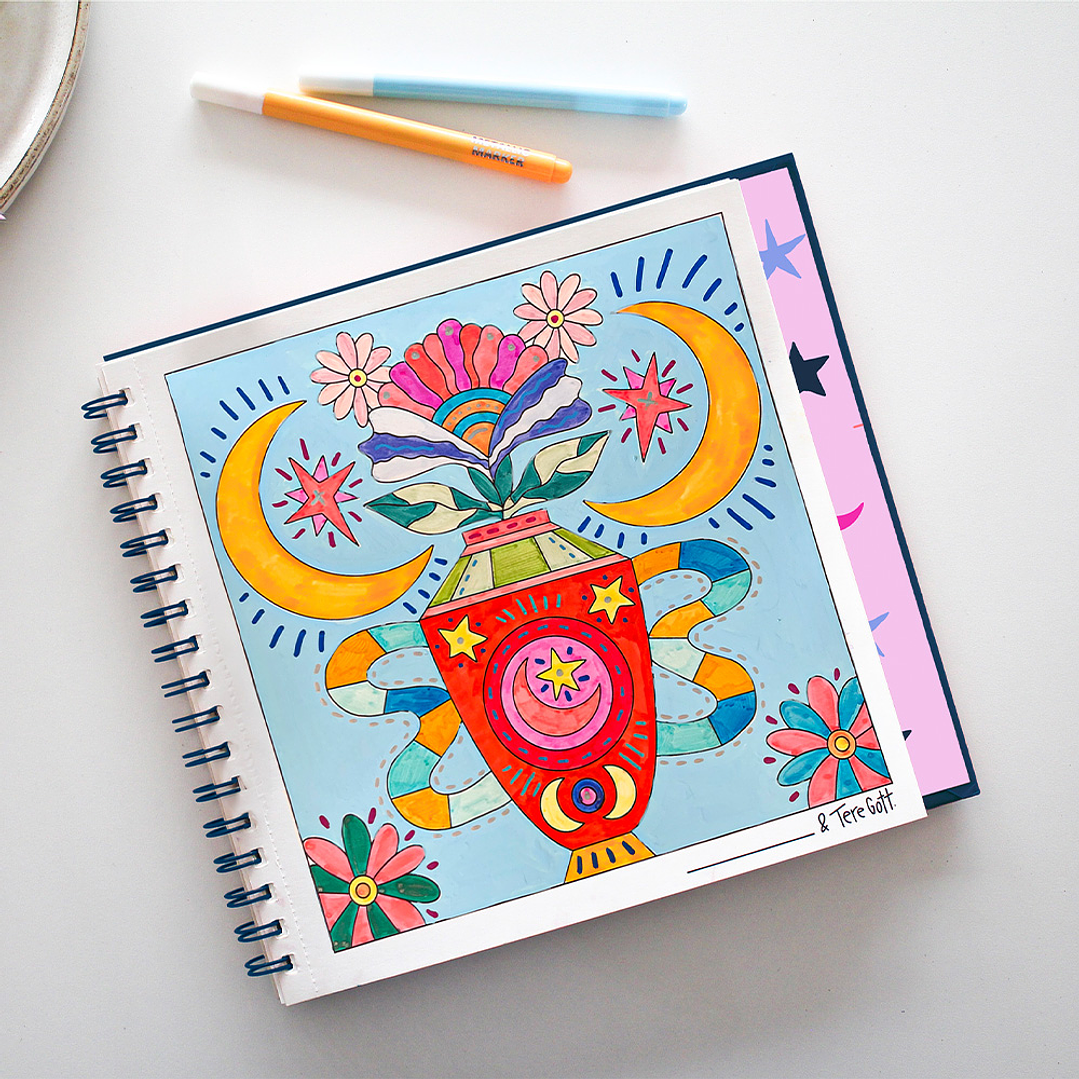 LIBRO PARA COLOREAR COSMIC 4