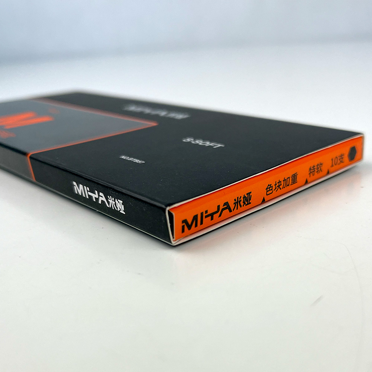 LÁPIZ DE CARBÓN MIYA SERIE M 10 UNDS ULTRA SUAVE CAJA NEGRA  5