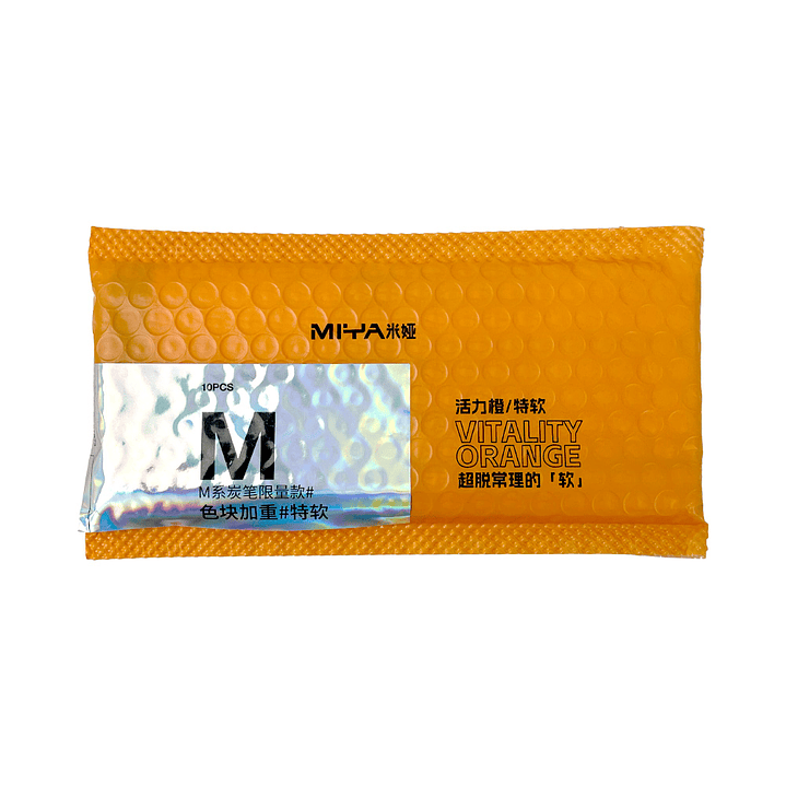 LÁPIZ DE CARBÓN MIYA SERIE M 10 UNDS ULTRA SUAVE 2