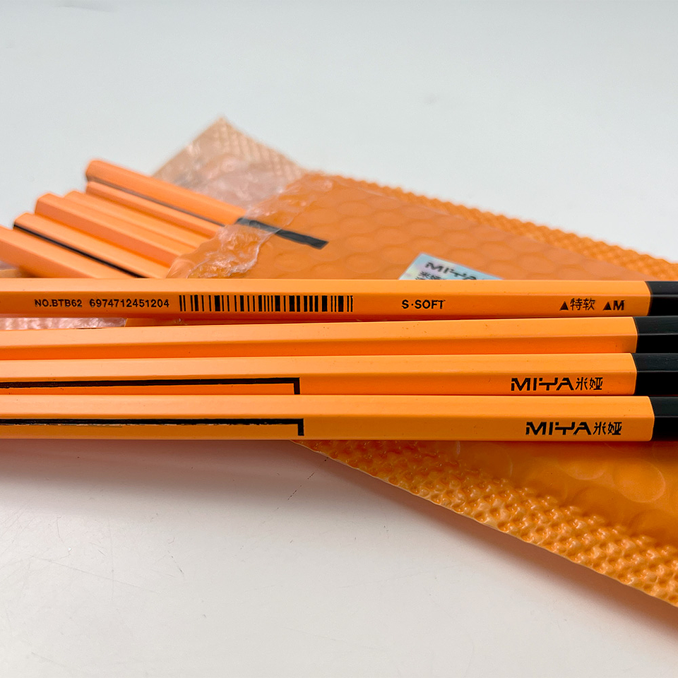 LÁPIZ DE CARBÓN MIYA SERIE M 10 UNDS ULTRA SUAVE 1