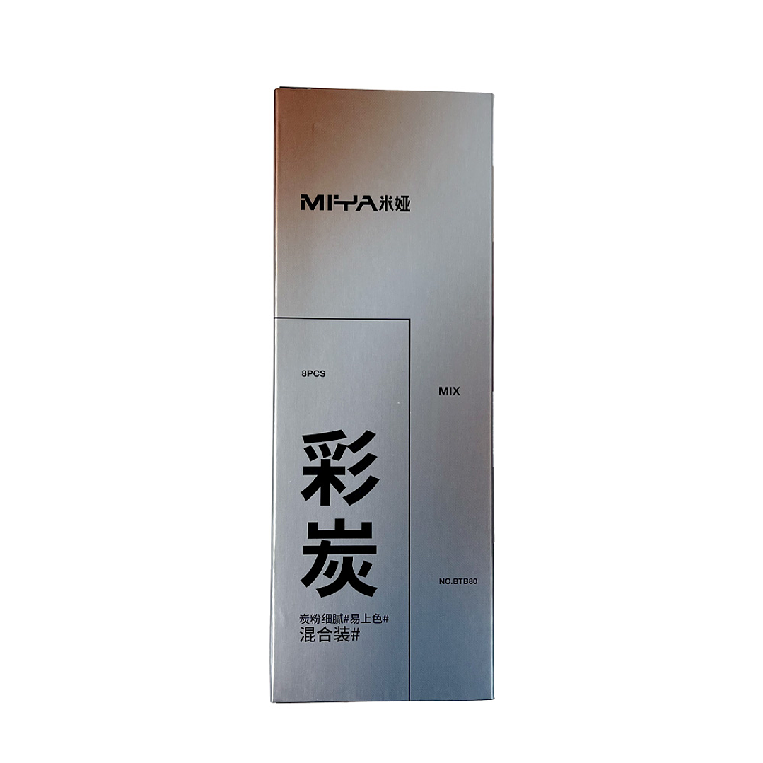 LÁPIZ DE CARBÓN DE COLOR MIYA SERIE M 8 UNDS 2