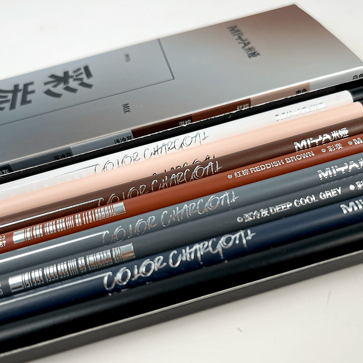 LÁPIZ DE CARBÓN DE COLOR MIYA SERIE M 8 UNDS 1