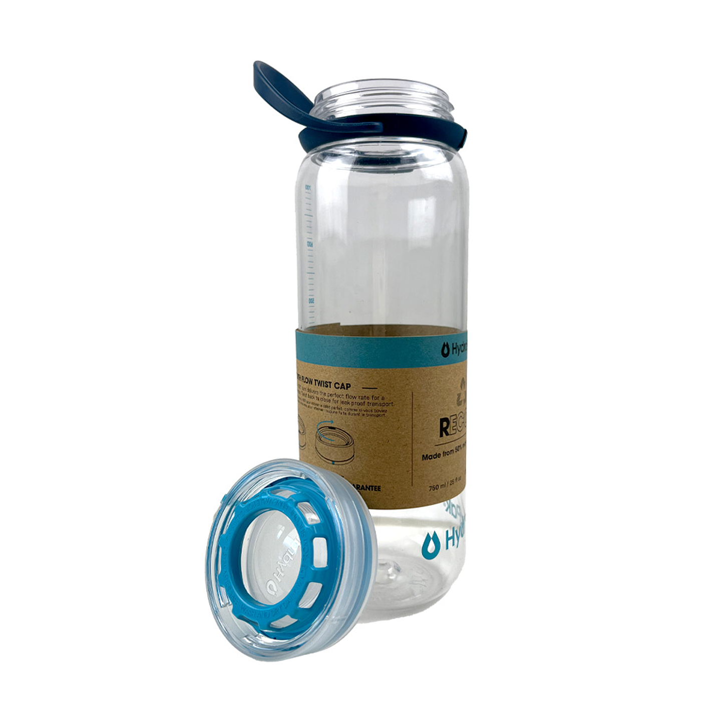 BOTELLA DE HIDRATACION ECOLÒGICAS RECON NAVY/CYAN 750ML 2