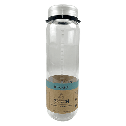 BOTELLA DE HIDRATACION ECOLÒGICAS RECON  BLACK/WHITE 1L