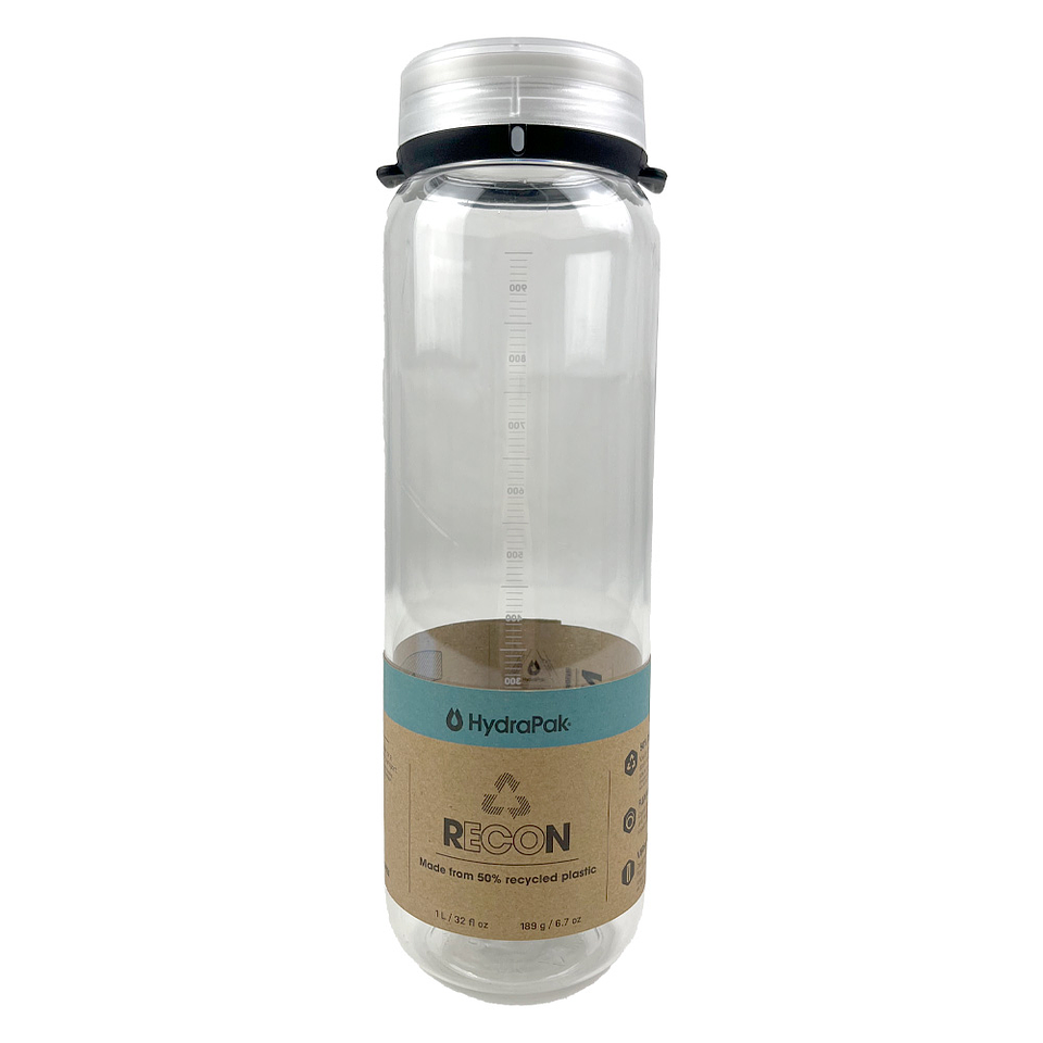 BOTELLA DE HIDRATACION ECOLÒGICAS RECON  BLACK/WHITE 1L 1