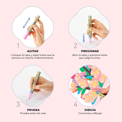 Arrtx Marcadores Acrílicos de 48 Colores (Punta Redonda) 