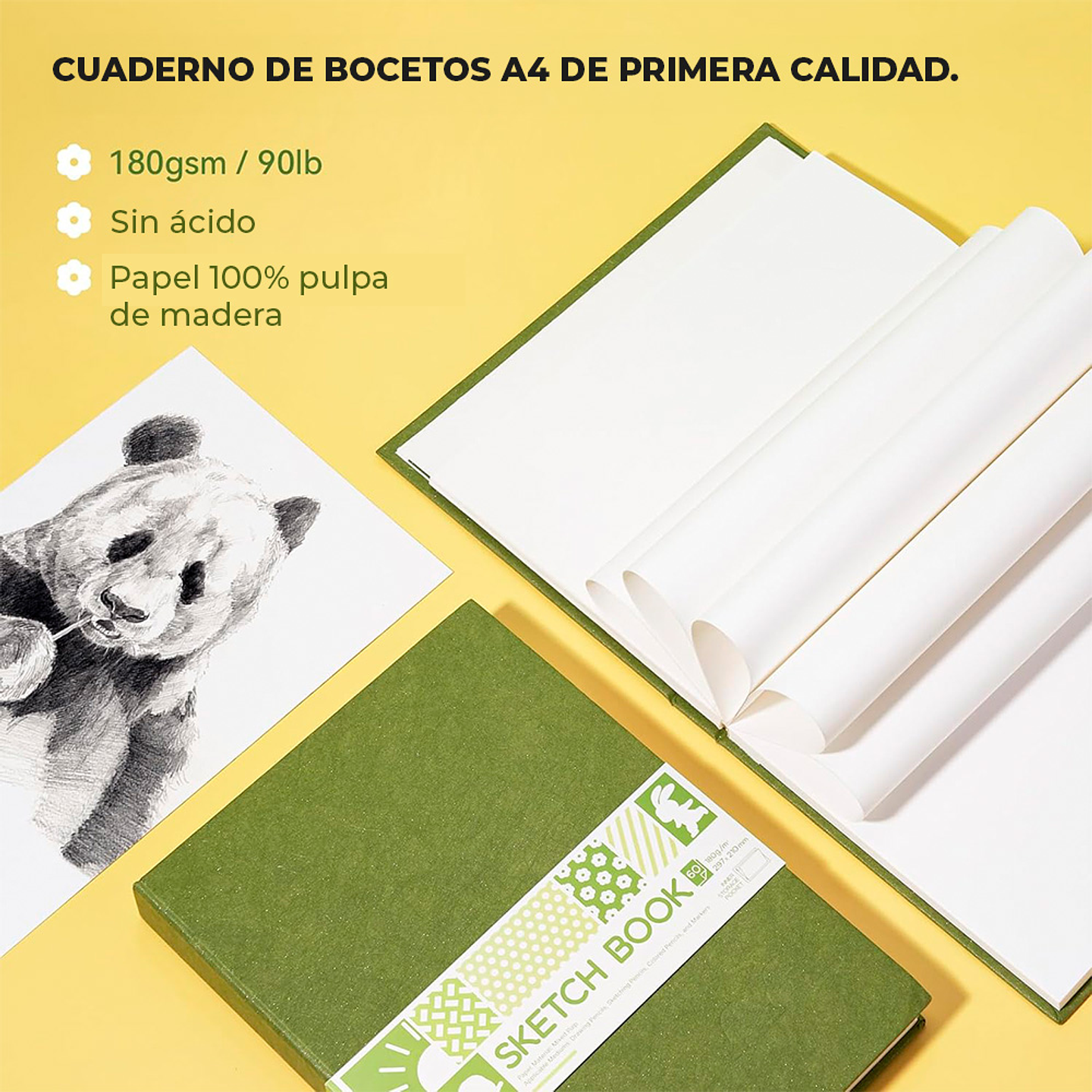 ARRTX CUADERNO DE BOCETOS DE 60 HOJAS TAMAÑO A4 1