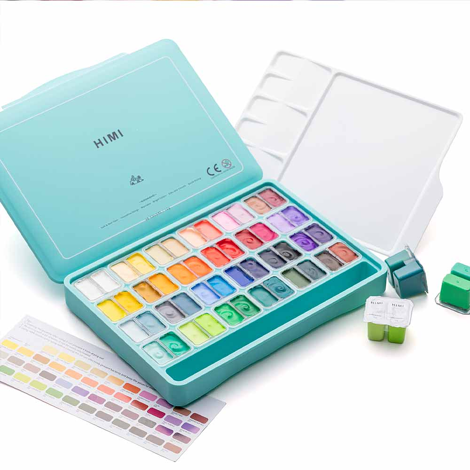 HIMI SET GOUACHE 48 COLORES / 12GR  1