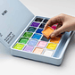 HIMI-MIYA SET GOUACHE 24 COLORES / 30GR  (ESTUCHE CELESTE) INCLUYE 3 PINCELES  - Miniatura 6