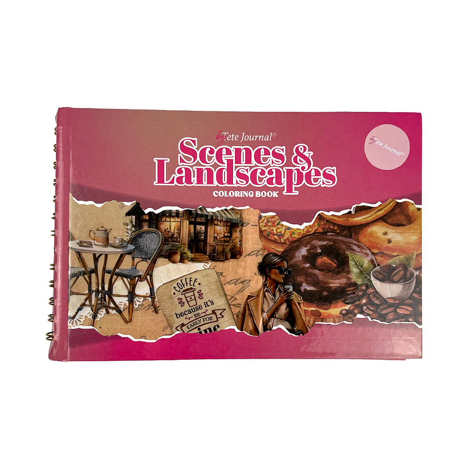 SCENES & LANDSCAPES COLORING BOOK  1